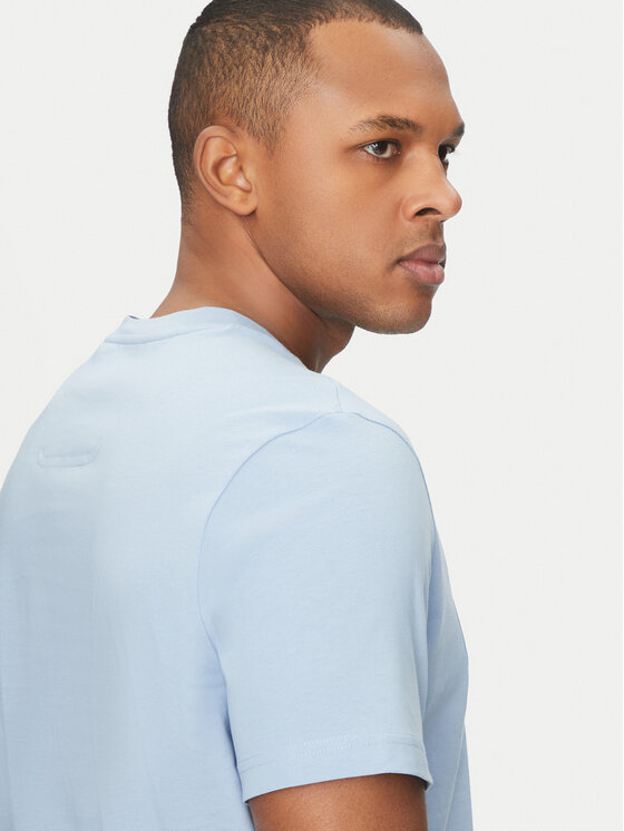BOSS BOSS T-shirt Tape Logo 50530990 Celeste Regular Fit