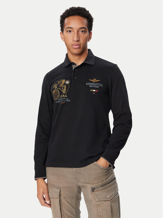Aeronautica Militare Aeronautica Militare Polo 262PO1946UJ00703 Negro Regular Fit