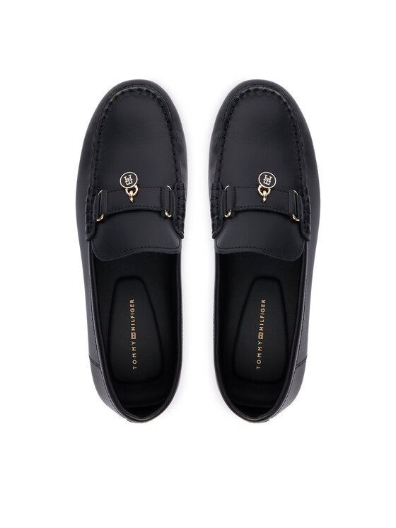 Tommy Hilfiger Mocasini Tommy Hilfiger Enamel Charm Leather FW0FW09532 Negru
