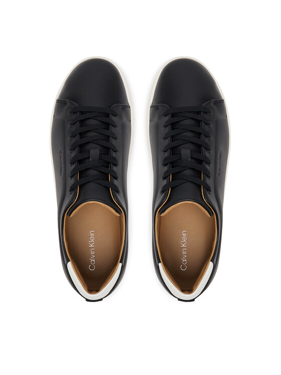 Calvin Klein Superge Calvin Klein Pure Low Laceup Cupsole Hf Lth HM0HM01859 Črna