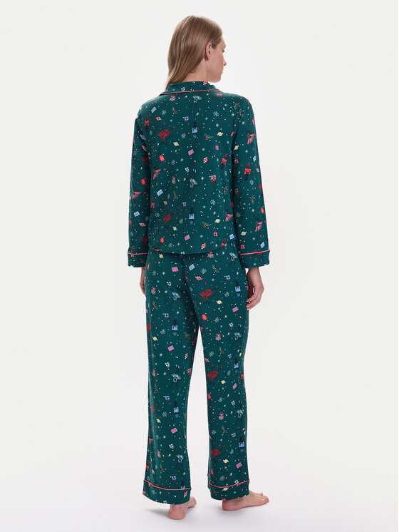 Kate Spade Kate Spade Піжама KSI82765F Зелений Relaxed Fit
