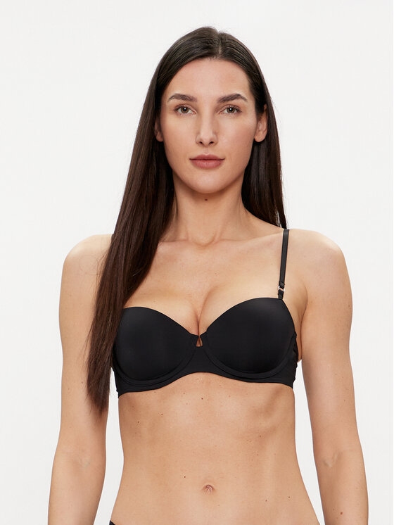 Calvin Klein Underwear Calvin Klein Underwear Pusiau dengta (balcony bra) liemenėlė 000QF7292E Juoda
