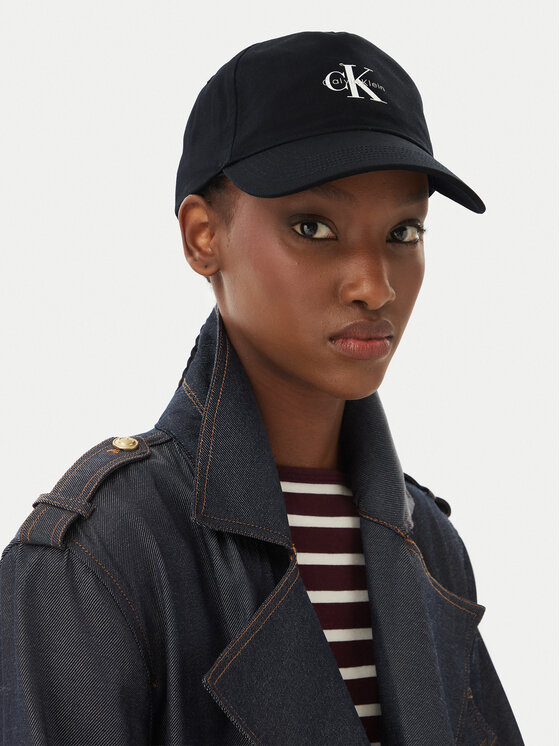 Calvin Klein Jeans Шапка с козирка Calvin Klein Jeans Printed Monologo Cap LV04K5027G Черен