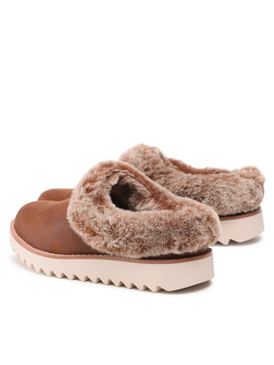 Skechers Papuče Skechers BOBS Winter Rock 113423/BRN Hnedá