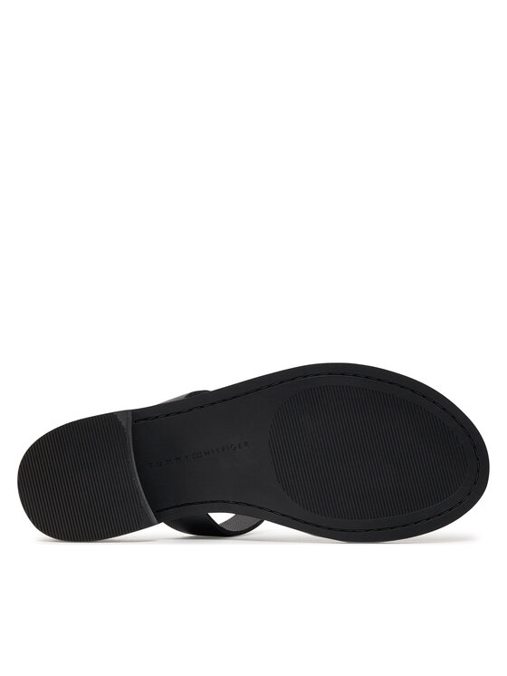 Tommy Hilfiger Šlepetės per pirštą Tommy Hilfiger Th Elevated Sandal FW0FW07174 Juoda