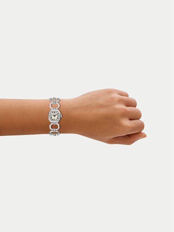 Fossil Годинник Fossil Harlow ES5485 Срібний