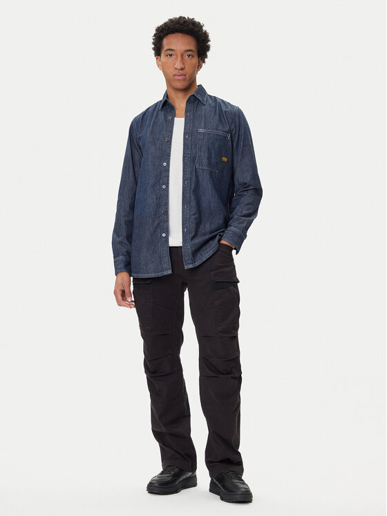 G-STAR G-STAR camisa vaquera D27083-D539 Azul marino Regular Fit