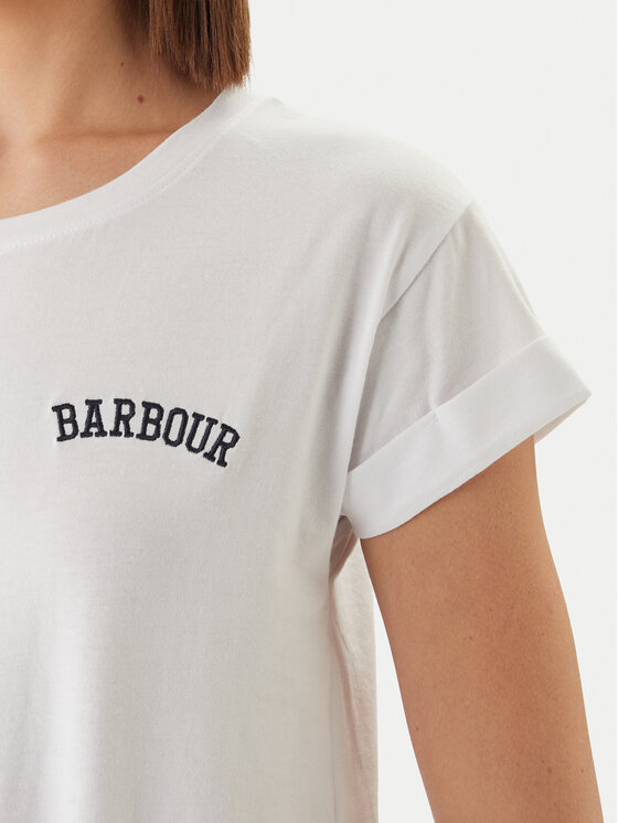 Barbour Barbour Camiseta Bede LTS0718WH11 Blanco Regular Fit