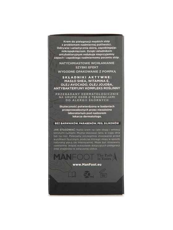 Manfoot Crema nutriente antitranspirante para pies Manfoot K033
