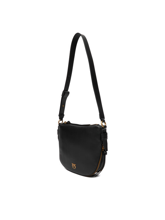PINKO Дамска чанта PINKO Hobo Zip Around Mini Ai 25-26 PLTT 105332 A0QO Черен