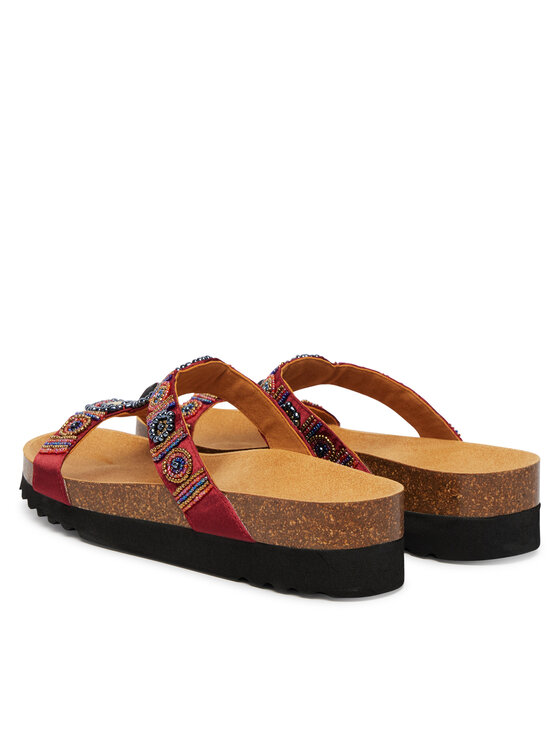 Scholl Шльопанці Scholl New Bogota MF26607 Бордовий