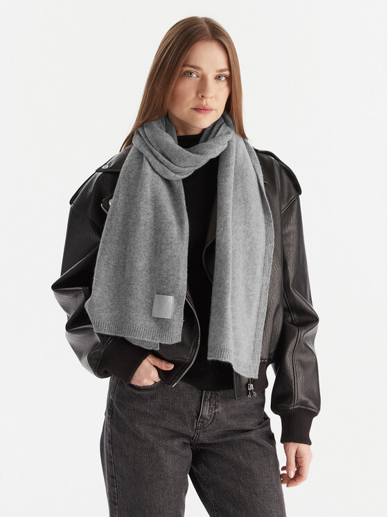 Calvin Klein Sciarpa Calvin Klein Emblem LV04D8014G Grigio