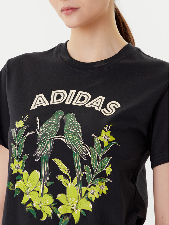 adidas adidas Футболка FARM Graphic JV8609 Чорний Regular Fit