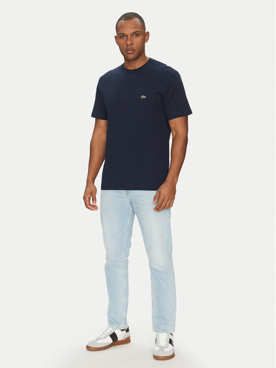 Lacoste Lacoste Футболка TH2827 Cиній Regular Fit