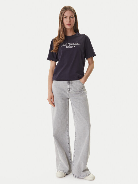 Guess Guess Camiseta GUESS x NORTH SAILS W6GI03 K2657 Azul marino Relaxed Fit