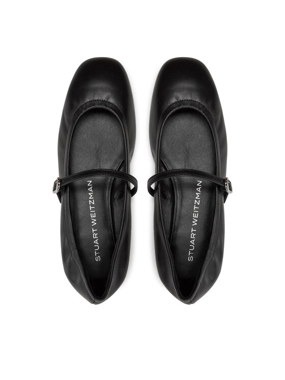 Stuart Weitzman Балетки Stuart Weitzman Claris Ballet Flat SI573 Чорний