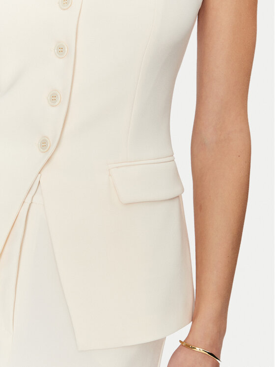 Simona Corsellini Simona Corsellini Топ P25CPTO00801 Бежевий Slim Fit