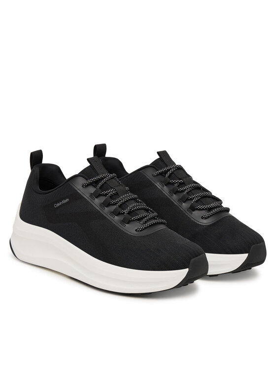 Calvin Klein Sneakers Calvin Klein Andrea - Chunky Ck Stripe Runner Trainers HM0HM02158 Nero