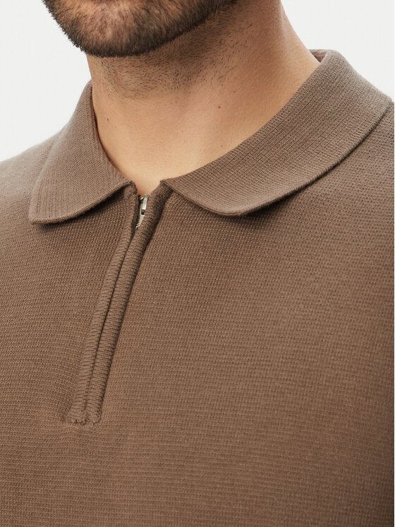 Jack & Jones Jack & Jones Polo Milano 12304870 Marrón claro Regular Fit