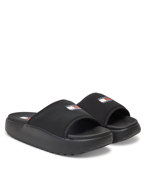 Tommy Jeans Чехли Tommy Jeans Tjw Comfy Pool Slide EN0EN02765 Черен
