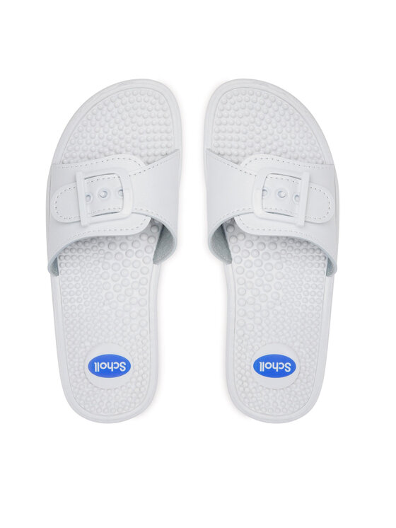 Scholl Παντόφλες Scholl F20054 New Massage 1065 Λευκό