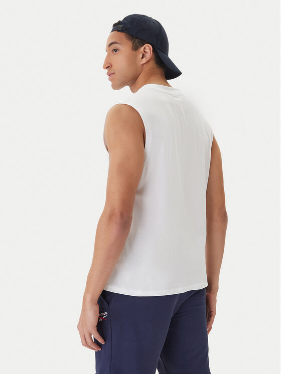 Reebok Reebok Camiseta sin mangas Bradshaw RK25560CCM Blanco Regular Fit