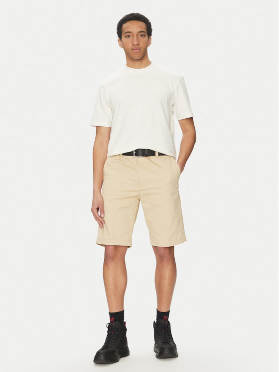 HUGO HUGO Majica Dapolino 50488330 Écru Relaxed Fit