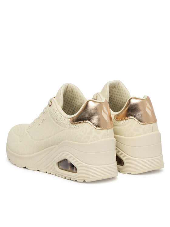 Skechers Sneakers Skechers Uno Wedge - Safari Daze 177521/OFWT Bej