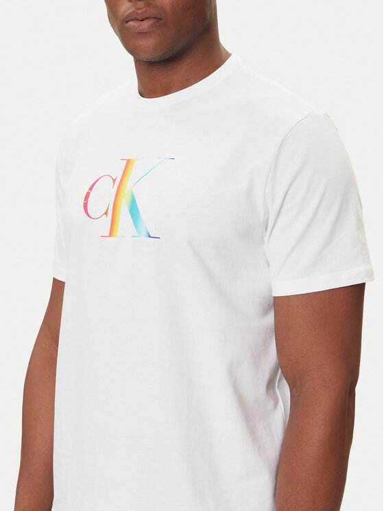 Calvin Klein Jeans Calvin Klein Jeans T-shirt Pride Graphic LV04RC800G Bijela Regular Fit