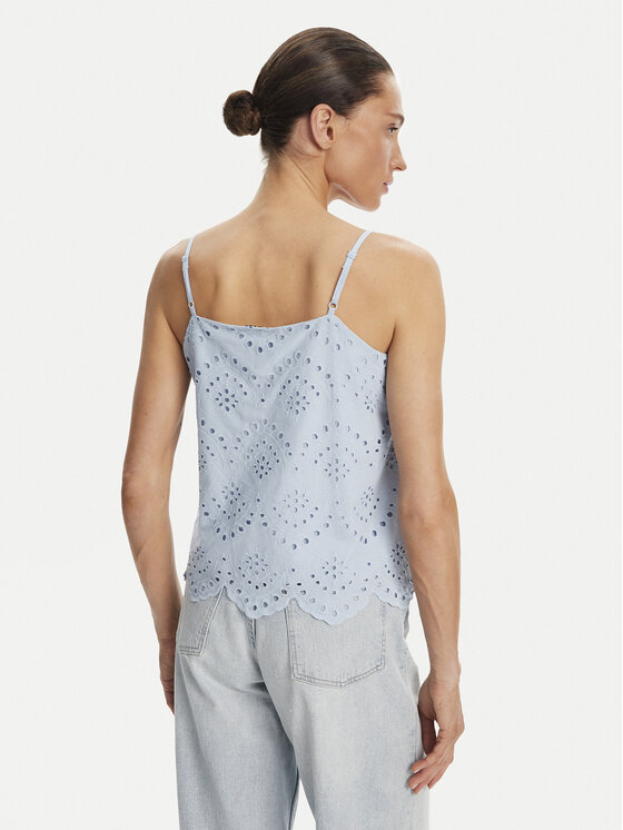 Pieces Pieces Топ Vilde 17156563 Блакитний Regular Fit