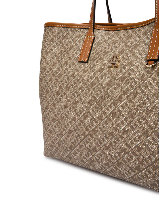 Tommy Hilfiger Táska Tommy Hilfiger Th Monoplay Satchel AW0AW19173 Bézs