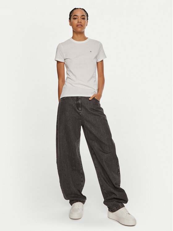 Calvin Klein Calvin Klein Camiseta Emb Graphic K20K208061 Blanco Slim Fit
