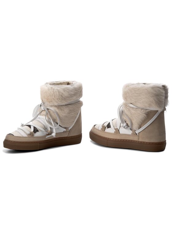 Inuikii Снігоходи Inuikii Sneaker Wedge Rabbit 30150 Бежевий