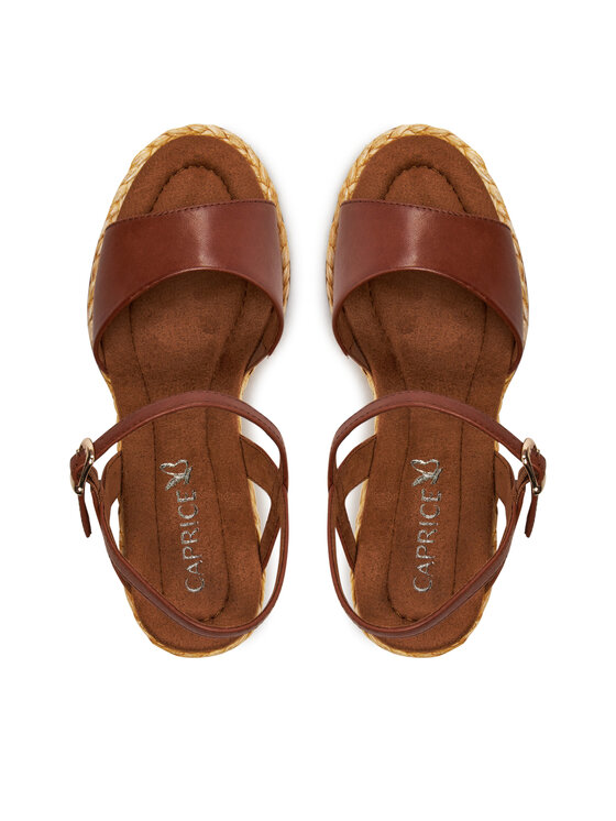 Caprice Espadrilky Caprice 9-28307-42 Hnedá