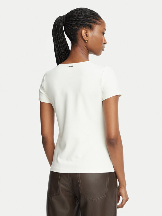 Calvin Klein Calvin Klein Camiseta LV044J208G Crema Regular Fit