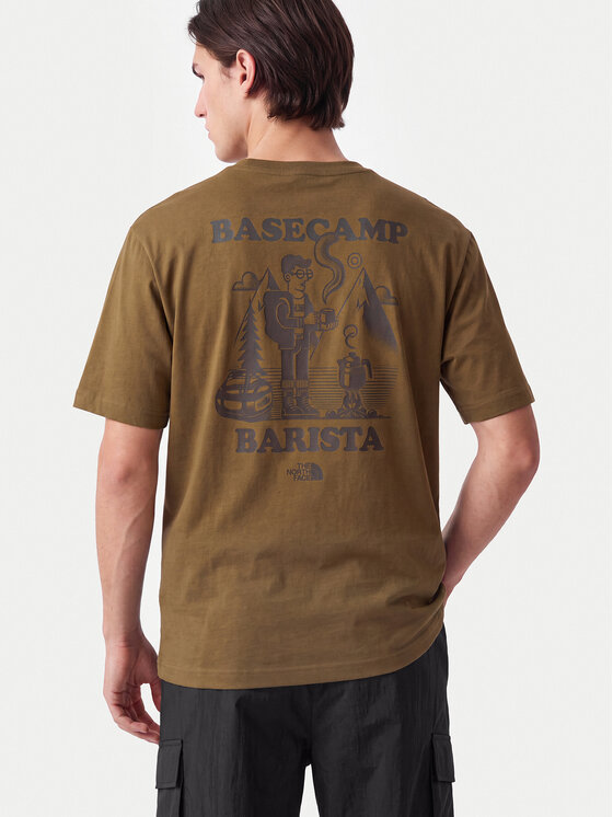 The North Face The North Face Camiseta Basecamp Barista Rlx Ss NF0A8JAA Marrón Relaxed Fit