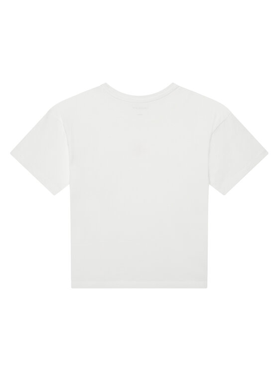Calvin Klein Jeans Calvin Klein Jeans Majica IG0IG02136 Bela Boxy Fit