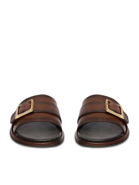 U.S. Polo Assn. Παντόφλες U.S. Polo Assn. EO-TEMPE001W/6L1 Σκούρο καφέ