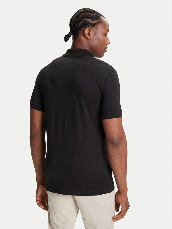 BOSS BOSS Поло Passerzip 50537507 Чорний Slim Fit