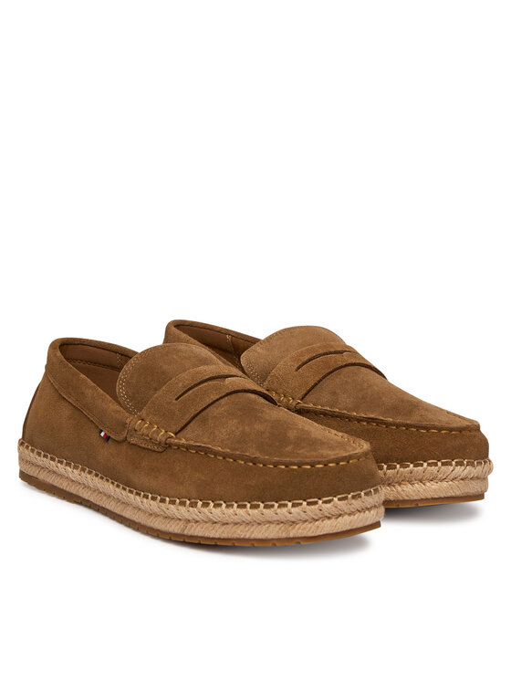Tommy Hilfiger Espadrilky Tommy Hilfiger Flexible Hilfiger Sde Espadrille FM0FM05794 Hnedá