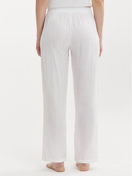 Calvin Klein Underwear Calvin Klein Underwear Pantaloni di tessuto 000QS7140E Bianco Relaxed Fit