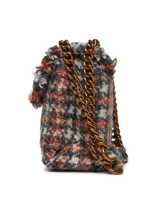 Kurt Geiger Kabelka Kurt Geiger 690-Tweed Kensington Bag 3614536609 Hnedá