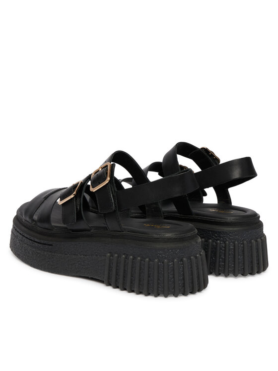 Clarks Босоніжки Clarks Evamar Strap 26185888 Чорний