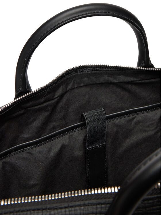 Tommy Hilfiger Geantă pentru laptop Tommy Hilfiger Th Business Leather Computer Bag AM0AM13642 Negru