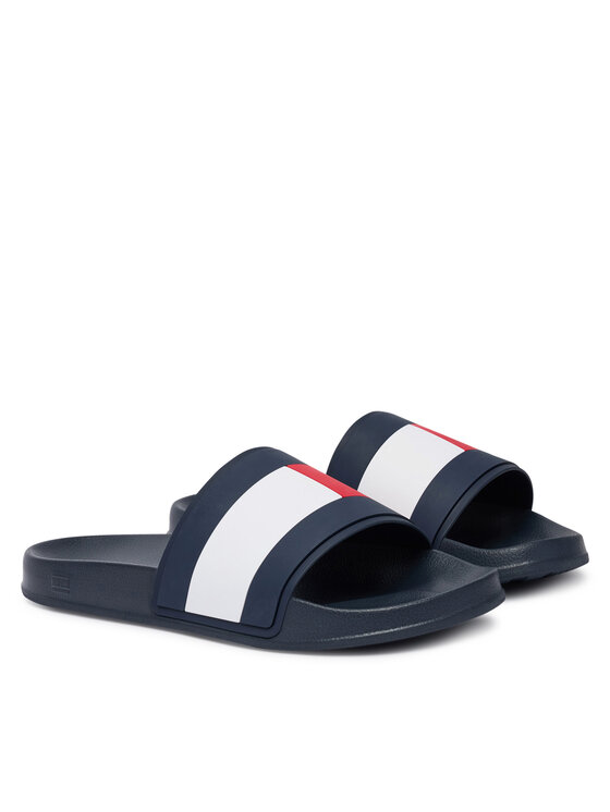 Tommy Hilfiger Papucs Tommy Hilfiger Core Hilfiger Flag Pool Slide FM0FM05798 Kék