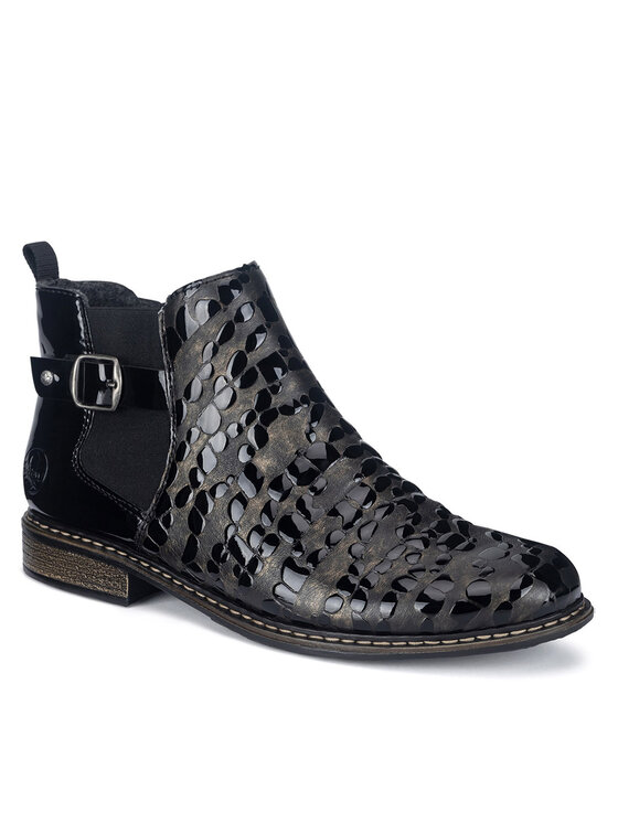 Rieker Botine Rieker Z4965-90 Negru