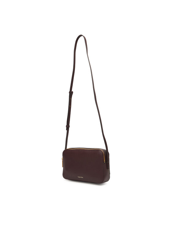 Calvin Klein Borsetta Calvin Klein Foil Logo Elongated Camera Bag LV04F3276G Bordeaux