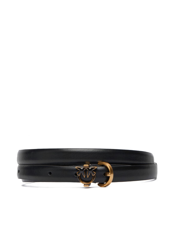 PINKO Ремінь PINKO Tamboril H1,4 Belt 20252 PLT01 105482.A2QP Чорний
