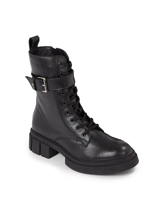 Tommy Hilfiger Туристически oбувки Tommy Hilfiger Cool Feminine Bikerboot FW0FW07322 Черен