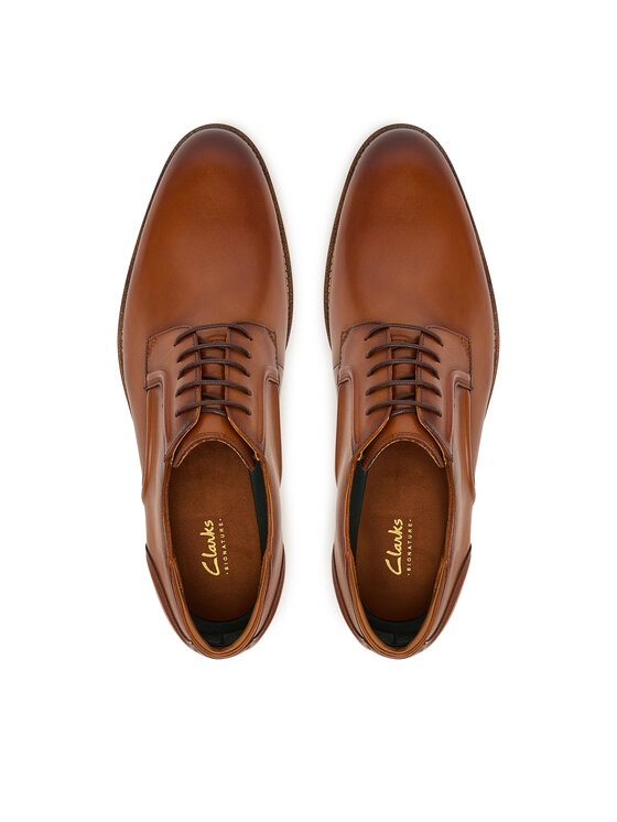 Clarks Туфлі Clarks CraftRemi Lace 26186389 Коричневий